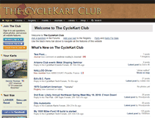 Tablet Screenshot of cyclekartclub.com